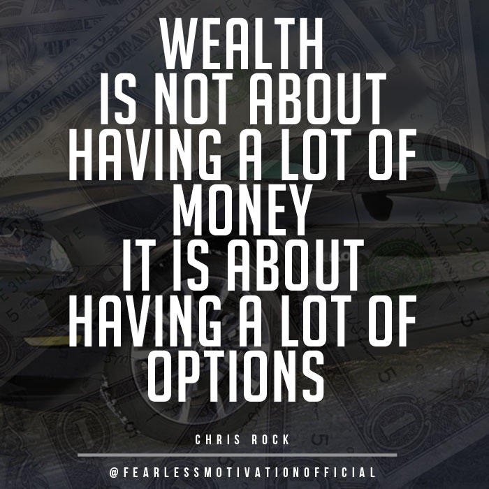 definitions of wealth… 🚁 or 💰